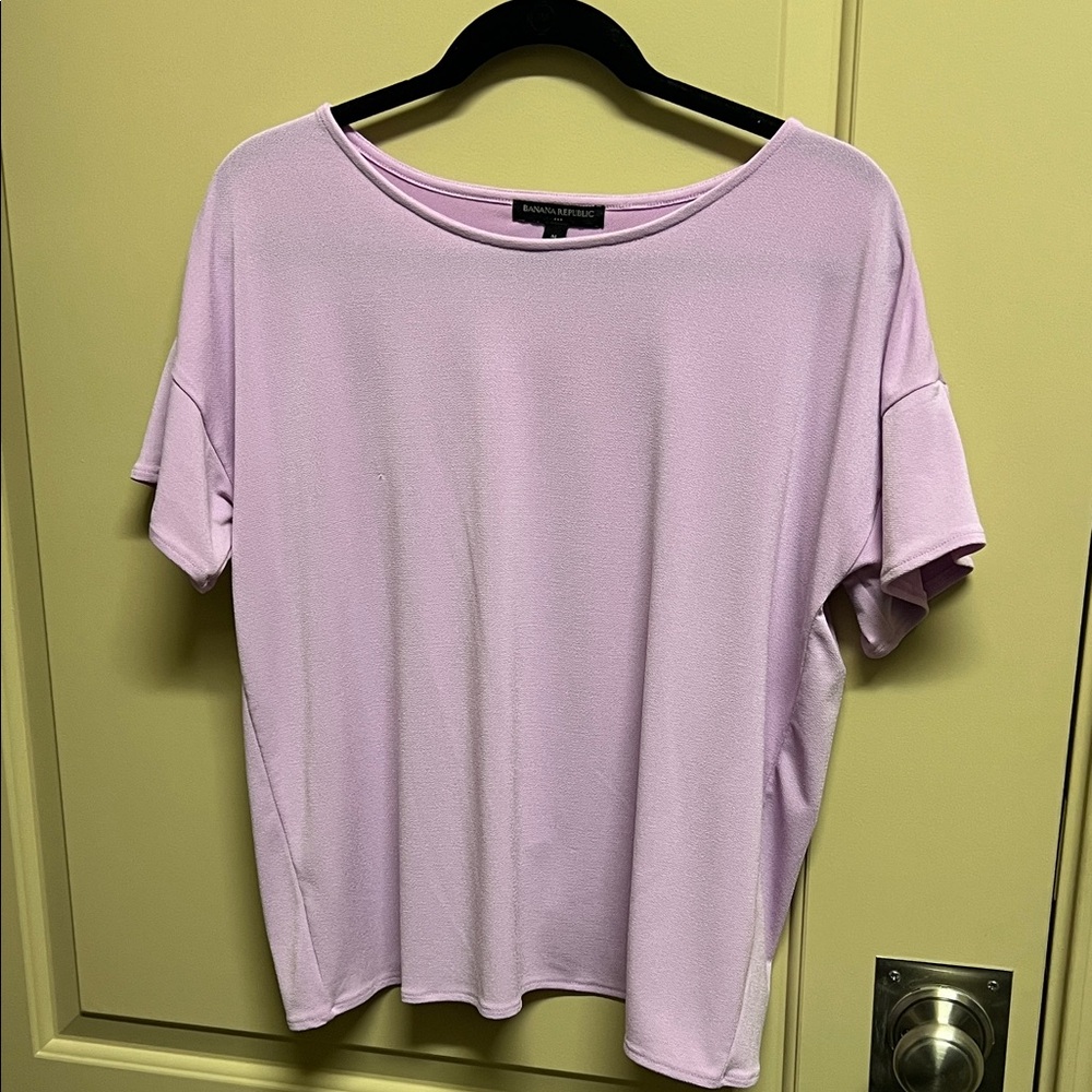 Banana Republic Lilac Short Sleeve Top